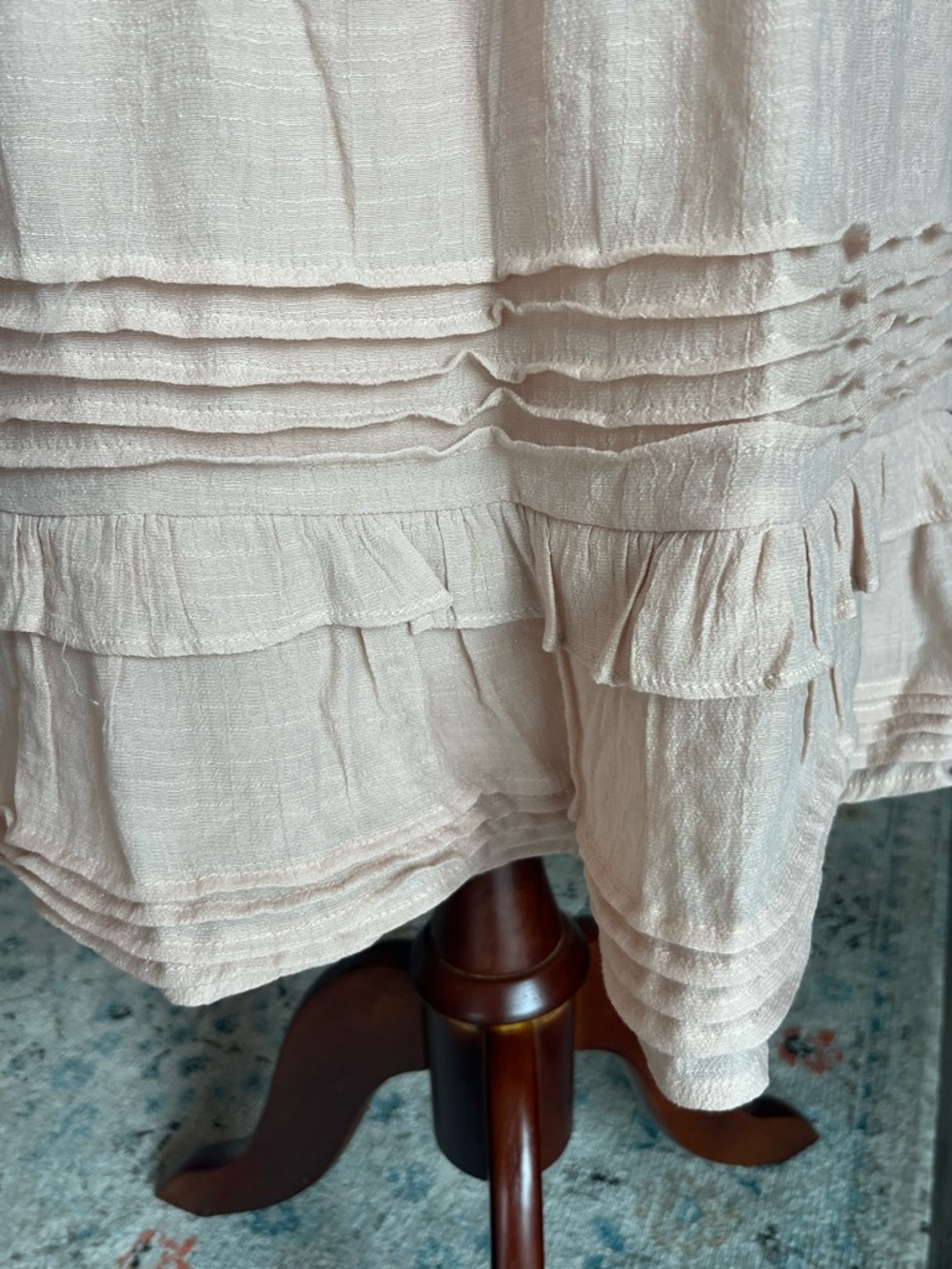 NWOT Boutique Pale Blush Feminine Summer Balletcore Women’s Dress - Picture 2 of 8